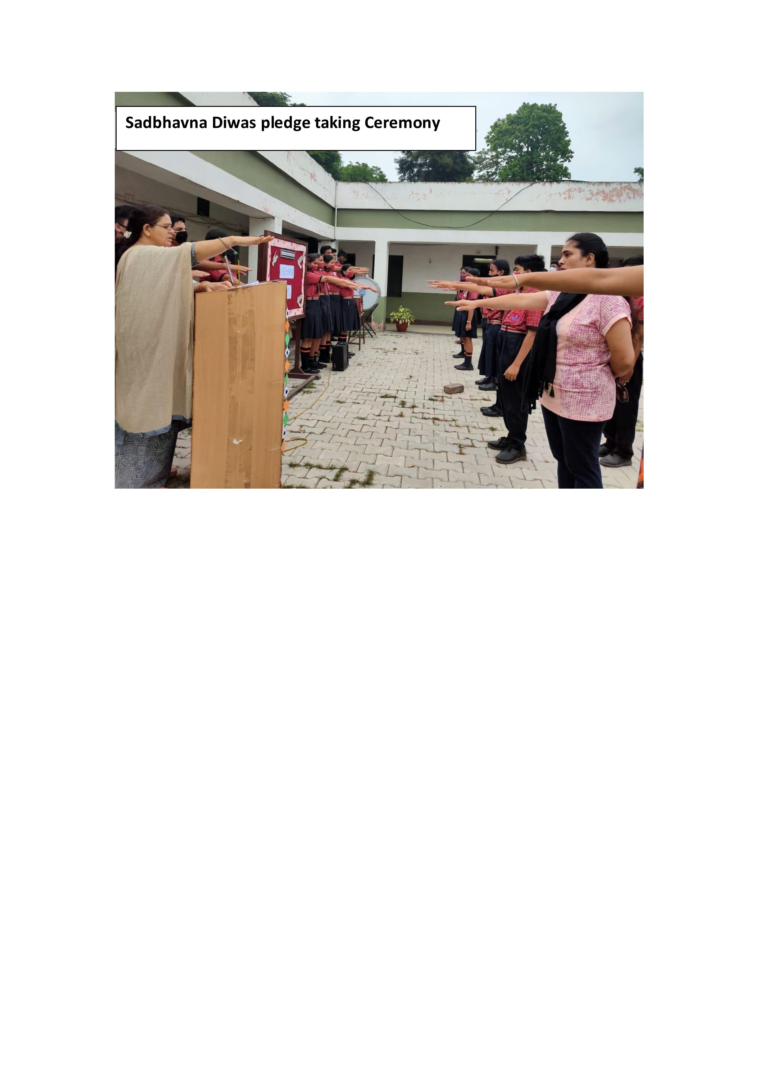 Sadbhavna Diwas plege taking ceremony 2021