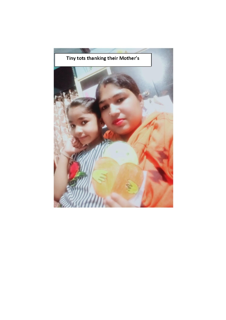 Tiny tots thanking their Mother's 2021