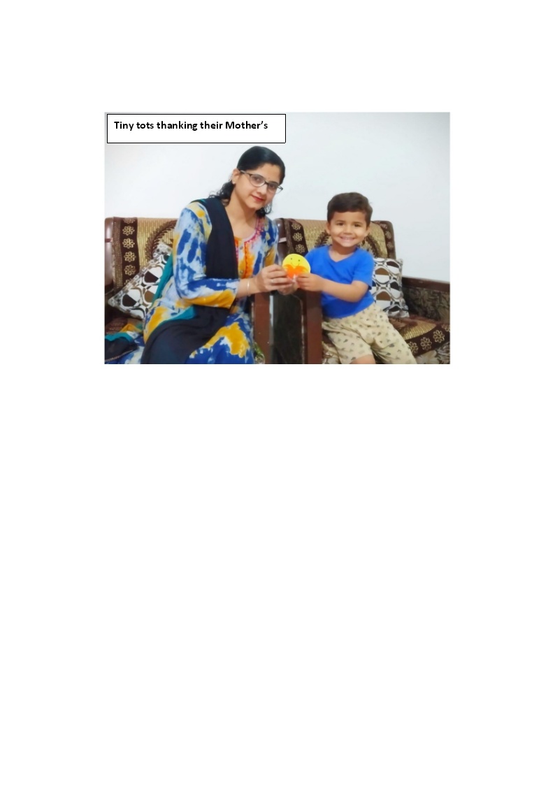 Tiny tots thanking their Mother's 2021