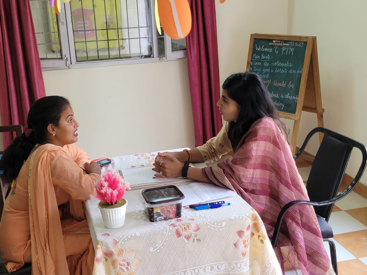 On 13th May ,2023 Parents Teachers Meeting held  in GMN public school, Ambala Cantt.
