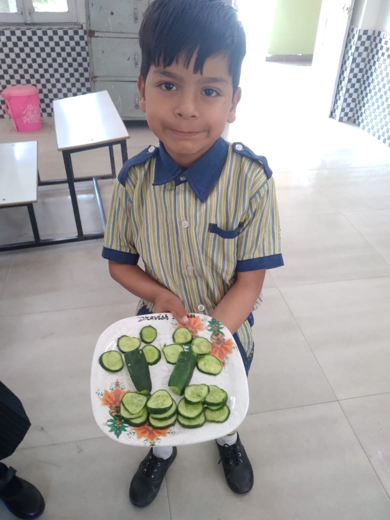 To observe the World Health Day, the competition on the theme *"Healthy Platter, Eat Smarter"*  was organized for the classes 1st to 5th on 6th April, 2024 in G.M.N. Public School