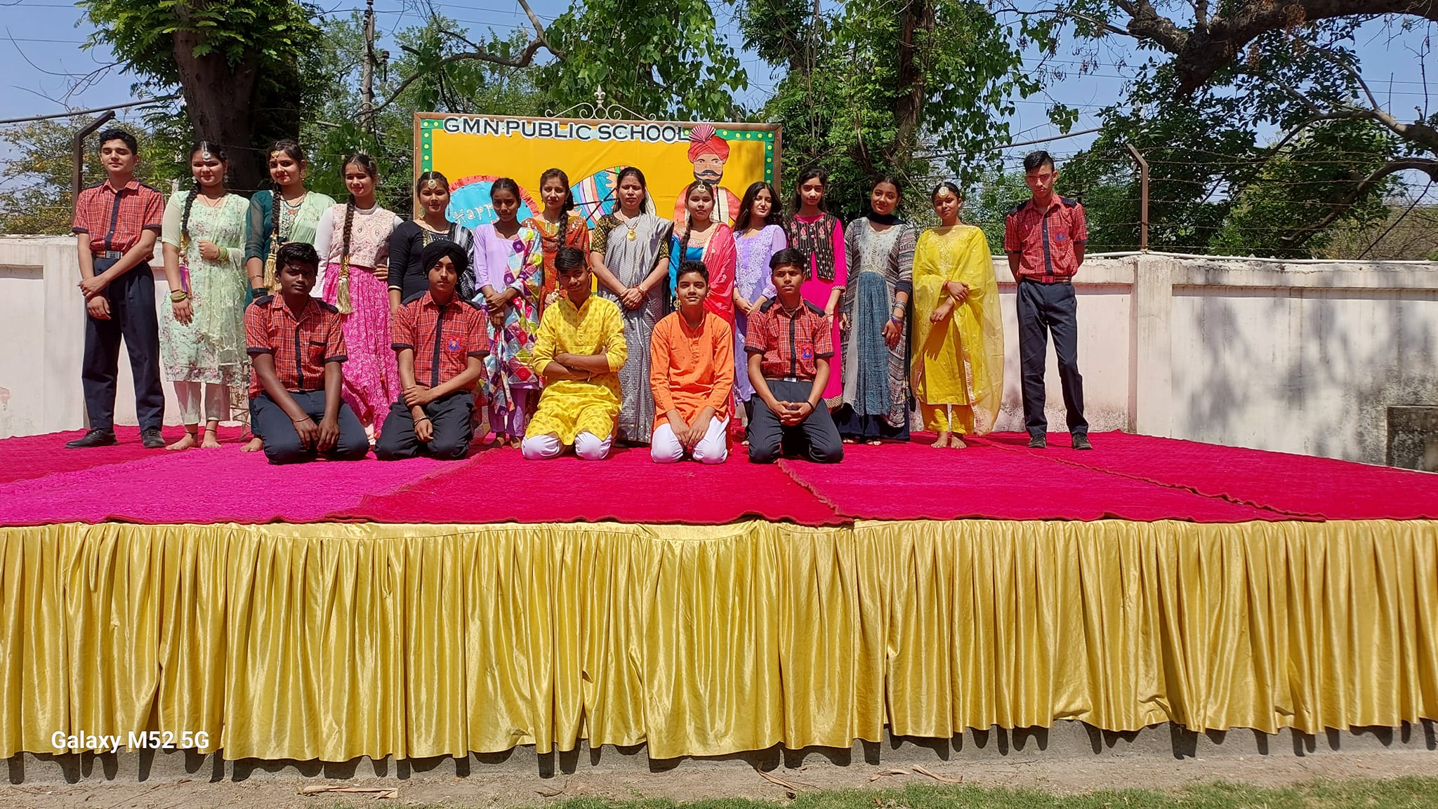 On 12th April 2024, the festival of Baisakhi was celebrated with great pomp in  GMN Public School