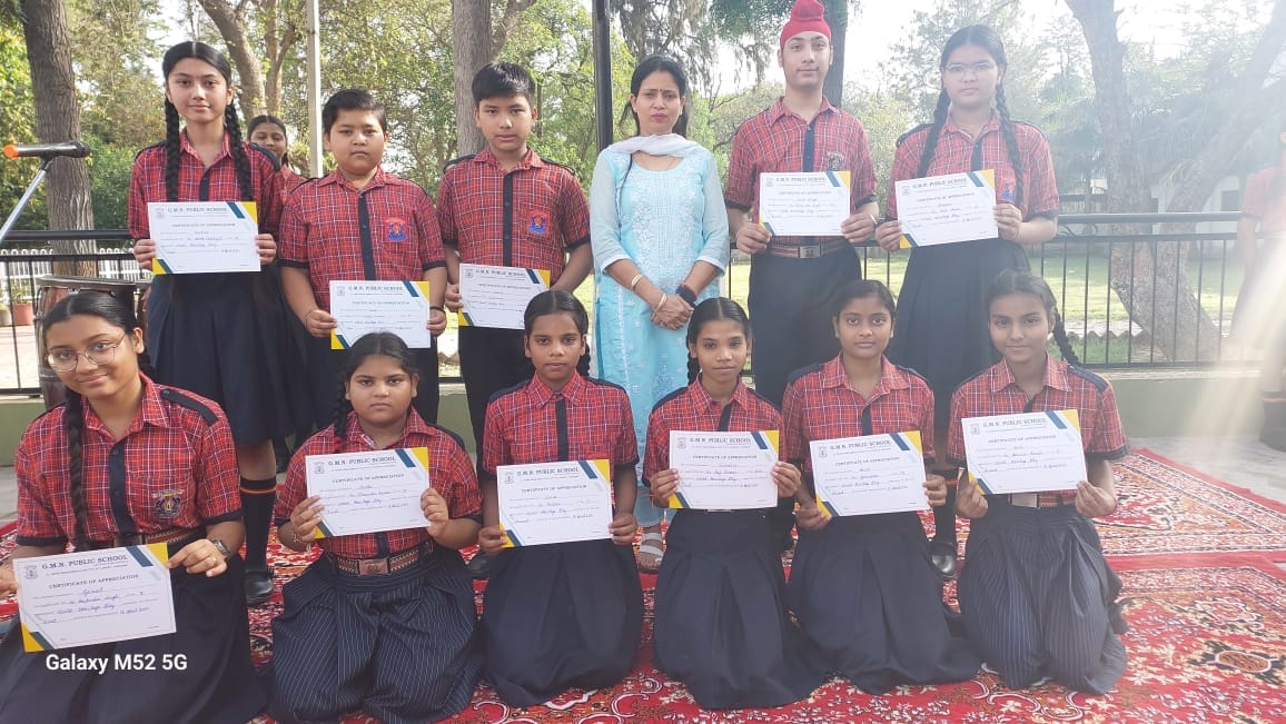 On 18th April 2024 A quiz Competition was organized for classes 6th to 10th on World Heritage Day.