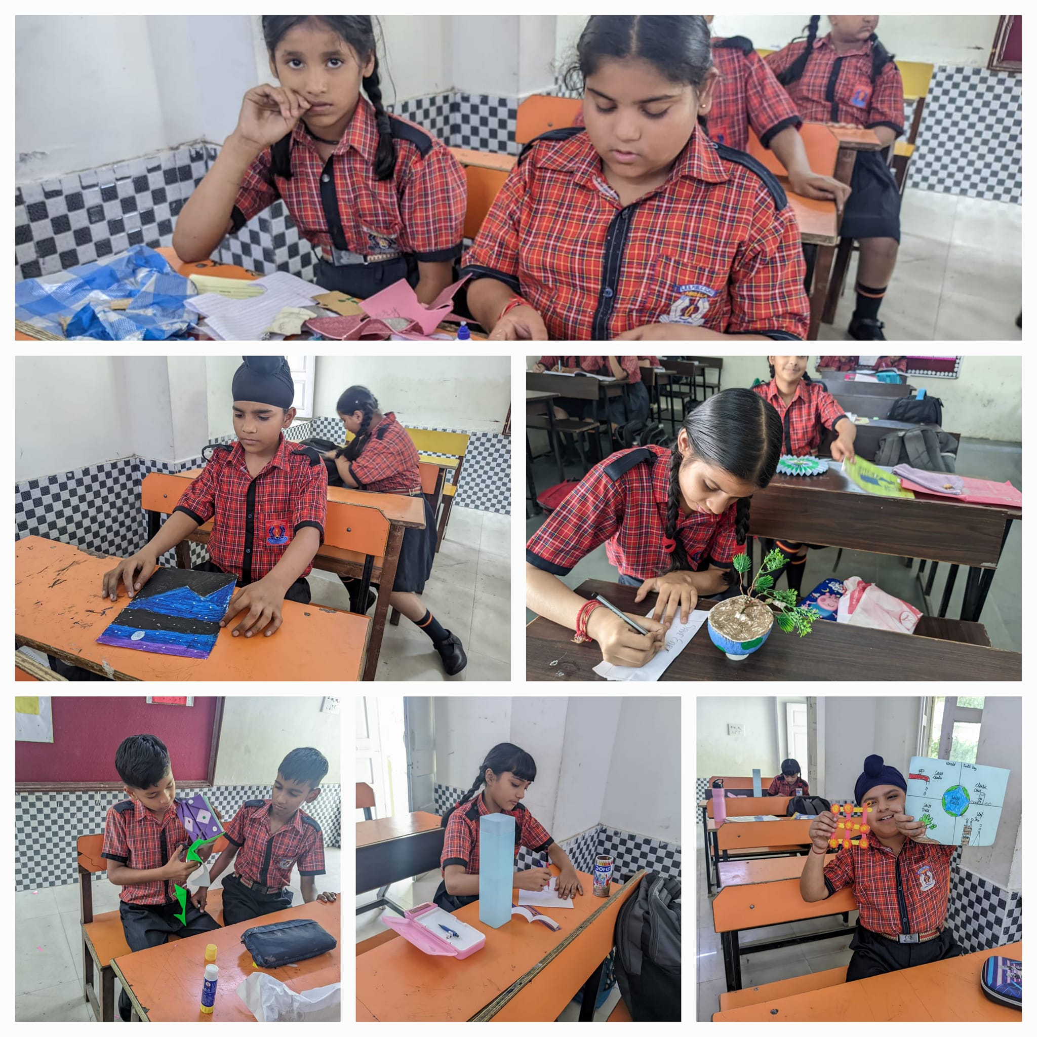 On 22nd April 2024 , GMN Public School has organized Painting and Craft Making Competition (Kabaad Se Jugaad) for the classes 6th to 10th on the occasion of World Earth Day.