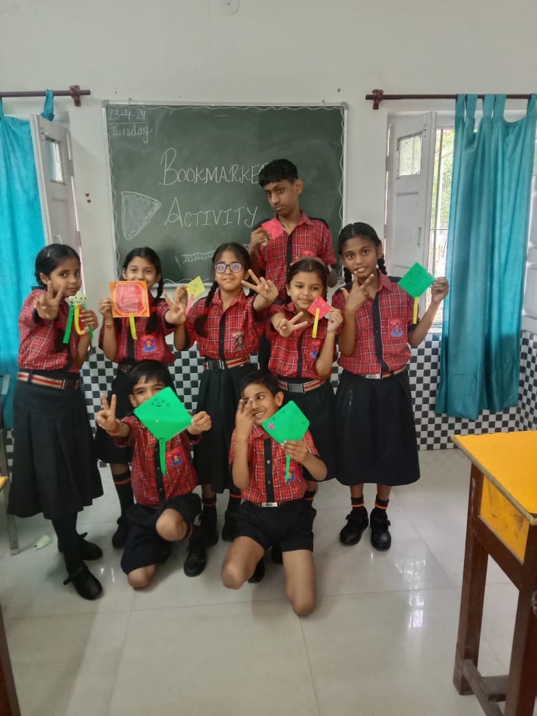 World Book Day, Bookmark activity was organized in GMN Public School, Ambala Cantt, on 23rd April 2024 