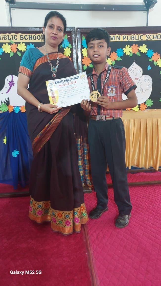Heartiest congratulations to GMN PUBLIC SCHOOL budding Karate Champion