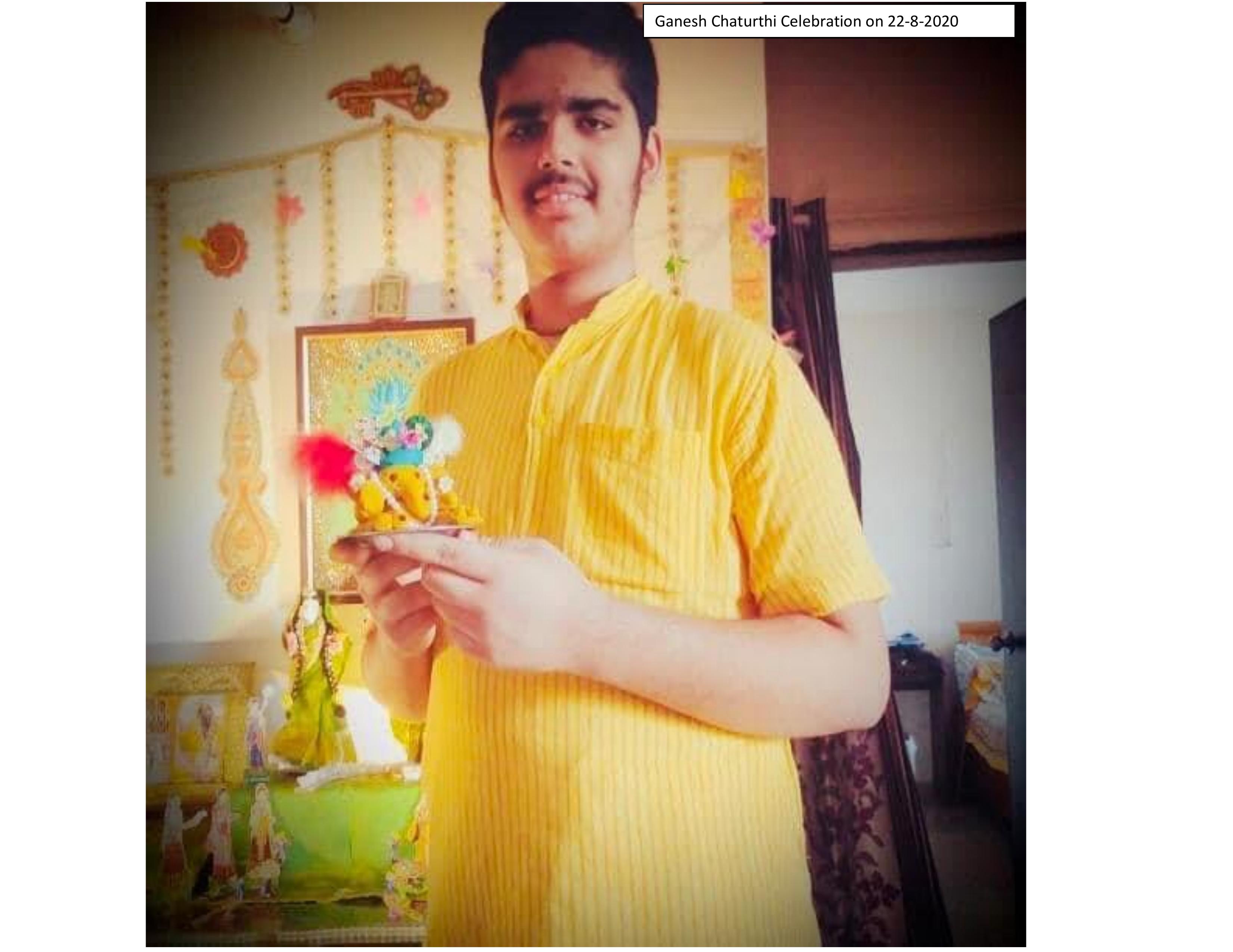 Ganesh Chaturthi Celebrated on 22-8-2020